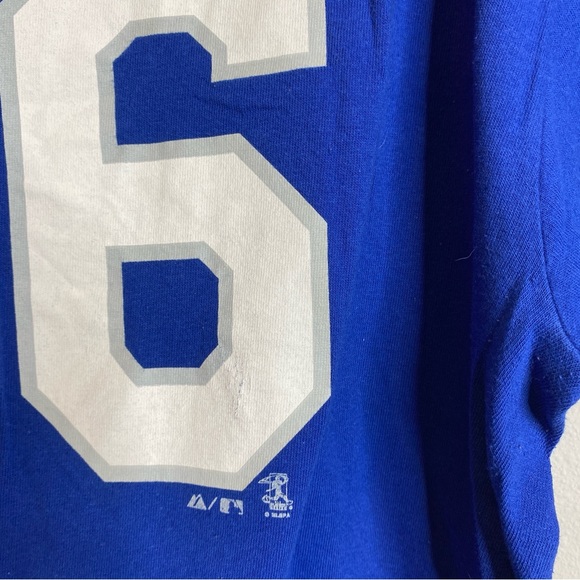 Dodgers Puig 66 Baseball Dark Blue Graphic Tee - Picture 6 of 7